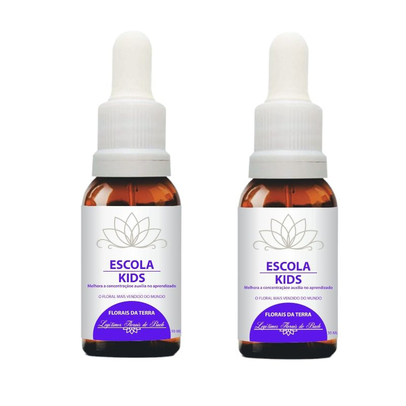 Kit 2 Unidades - Floral Alma da Terra Bach Kids Escola - 30ml