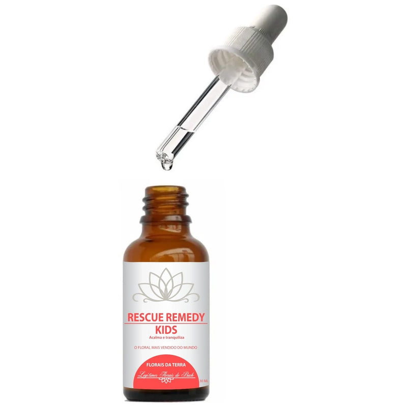 Floral Alma da Terra Bach Rescue Remedy Kids Acalma e Tranquiliza - 30 ml